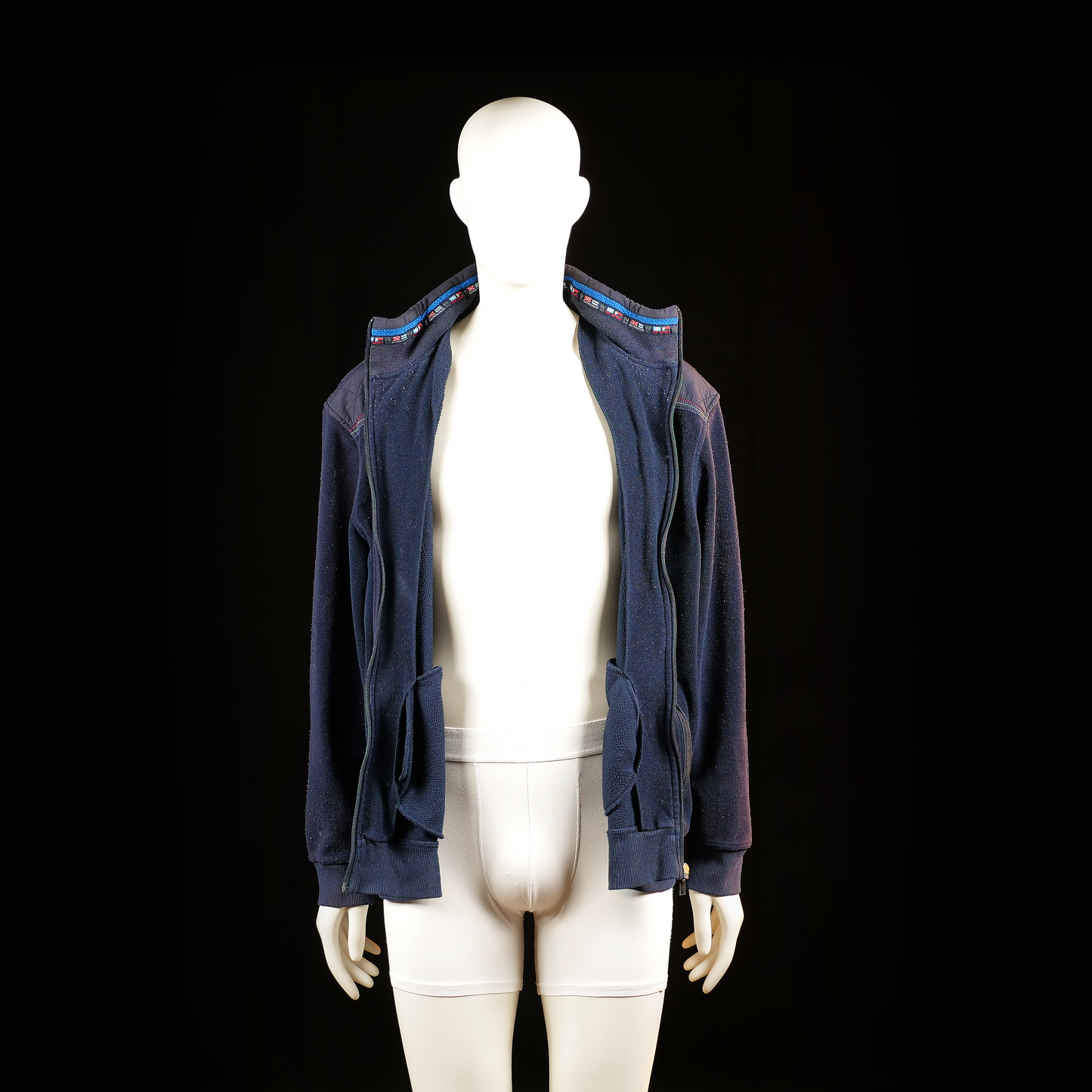 Adventure Line - fleece jacket - Navy - (Storlek: 3XL)