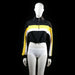 H&M - sweatshirt - Black, White, Yellow - (Storlek: S)