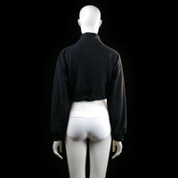 H&M - sweatshirt - Black, White, Yellow - (Storlek: S)