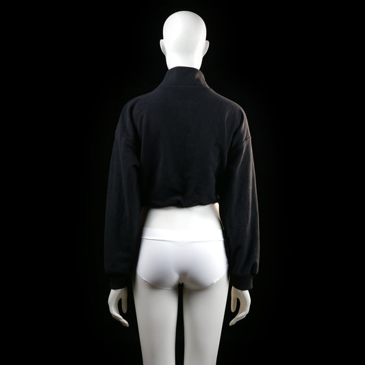 H&M - sweatshirt - Black, White, Yellow - (Storlek: S)