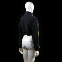 H&M - sweatshirt - Black, White, Yellow - (Storlek: S)