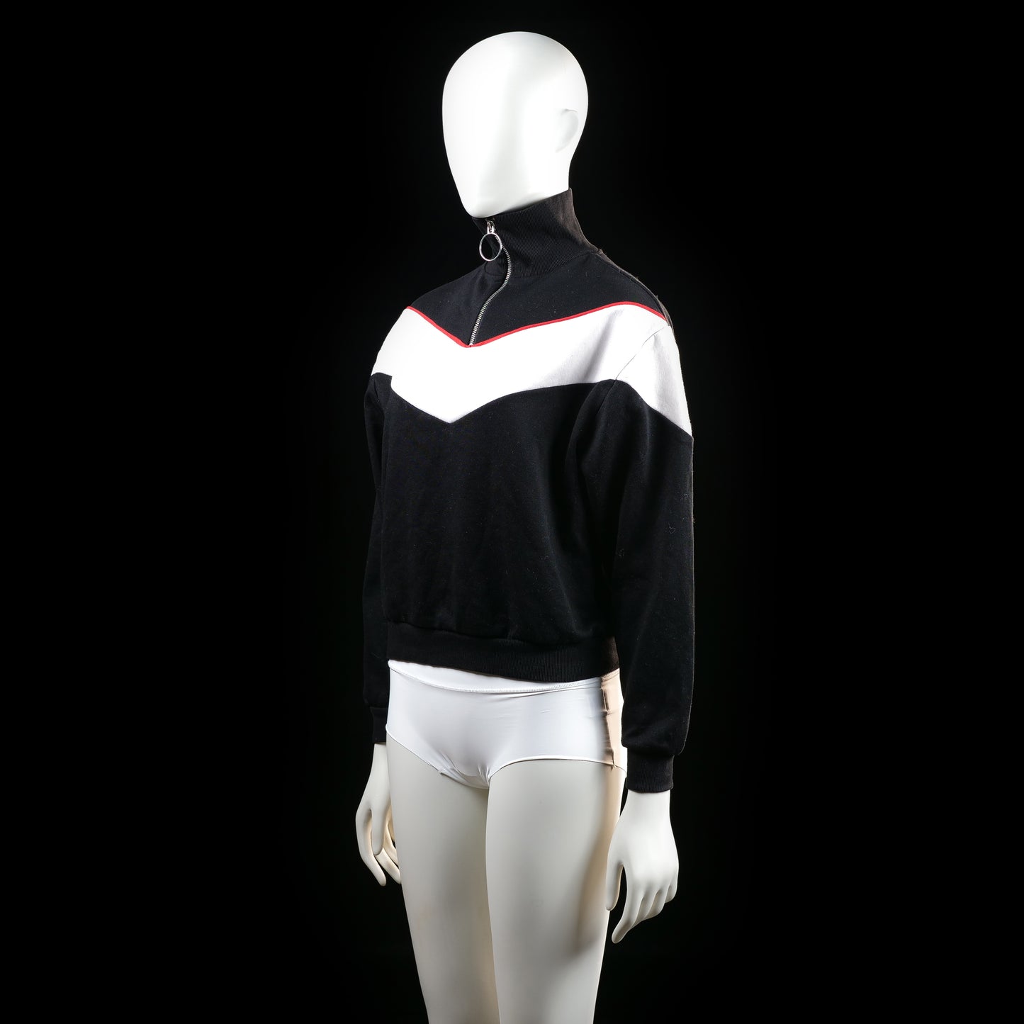 Jennyfer - sweatshirt - Black, White - (Storlek: S)