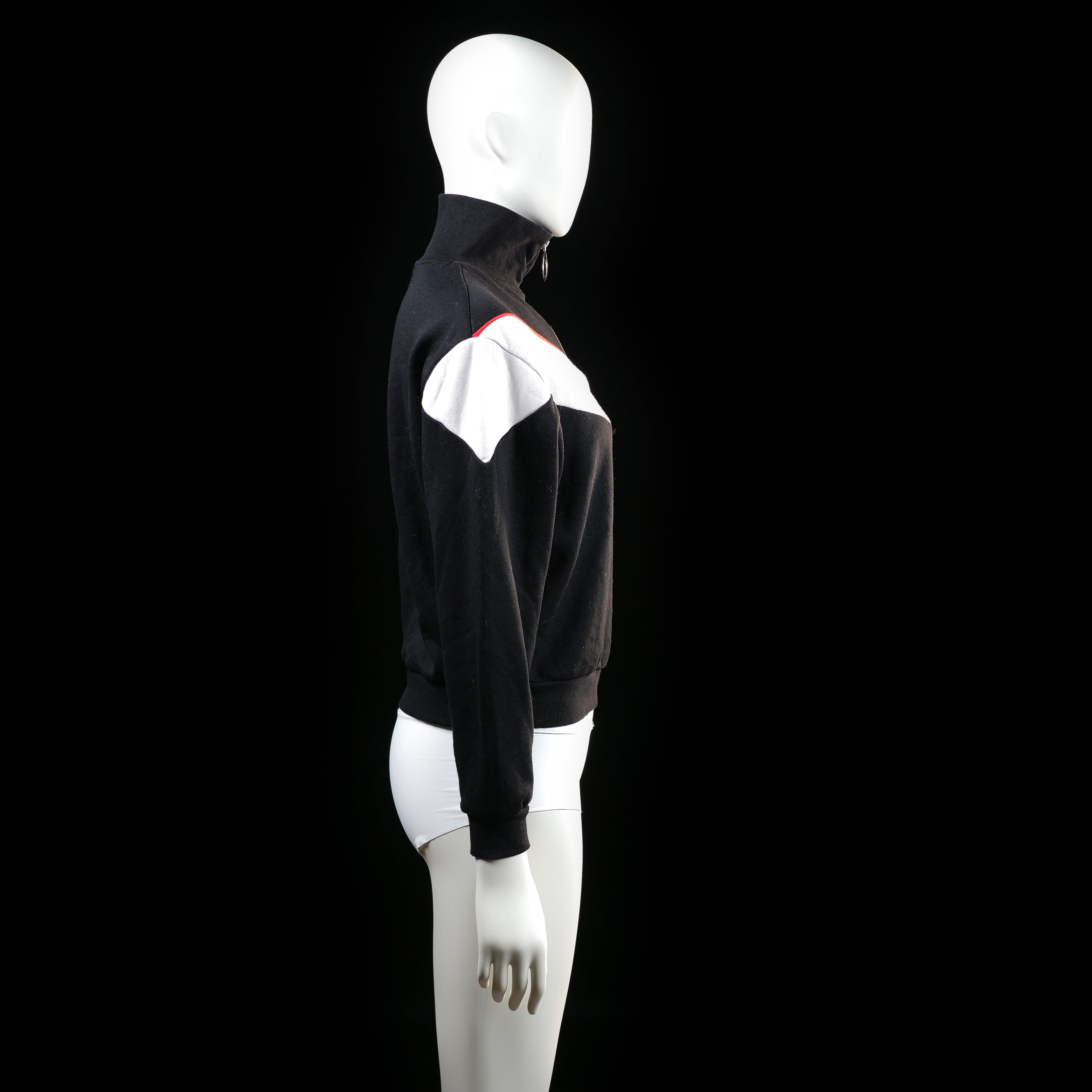 Jennyfer - sweatshirt - Black, White - (Storlek: S)