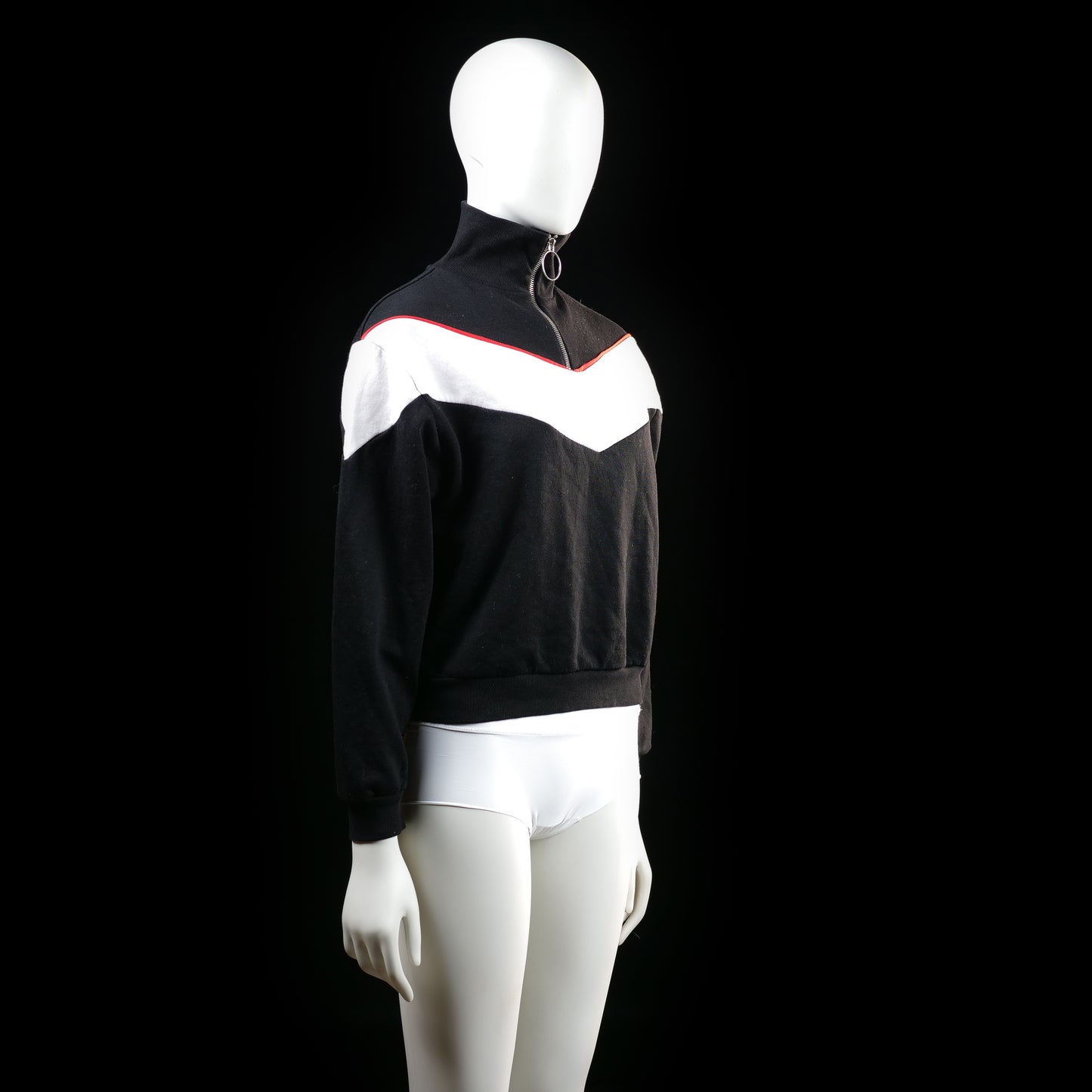 Jennyfer - sweatshirt - Black, White - (Storlek: S)