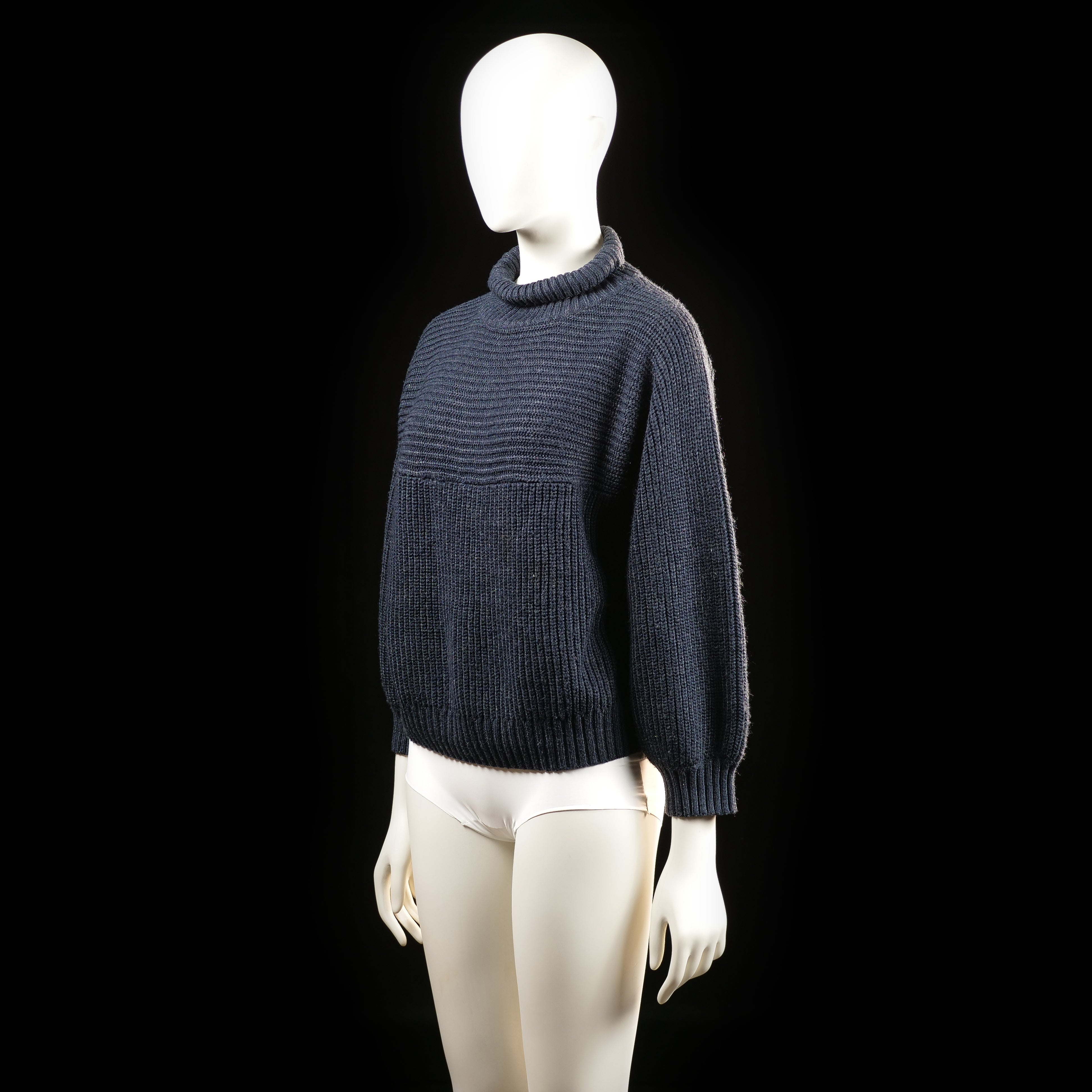 Monkl - sweater - Navy - (Storlek: S)