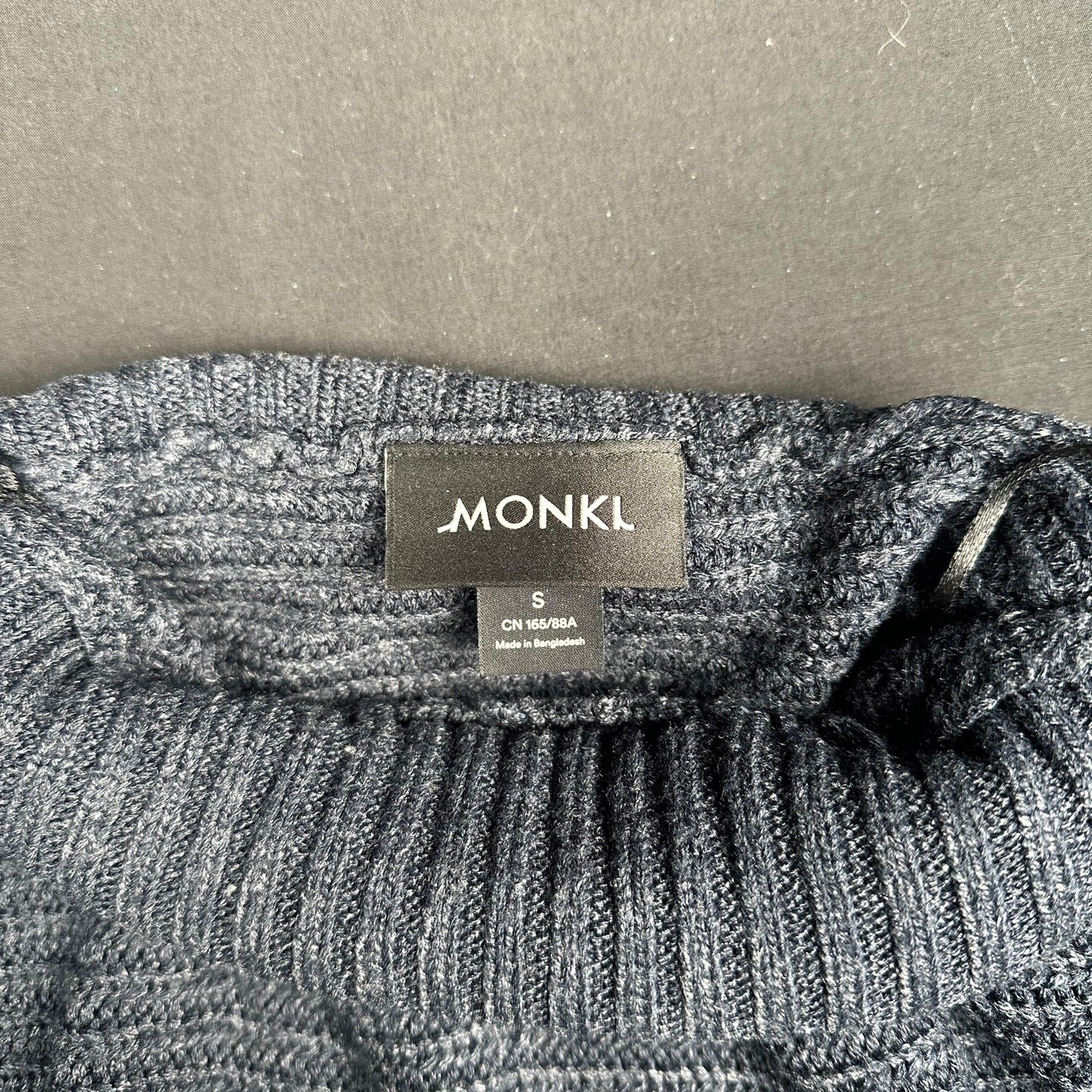 Monkl - sweater - Navy - (Storlek: S)