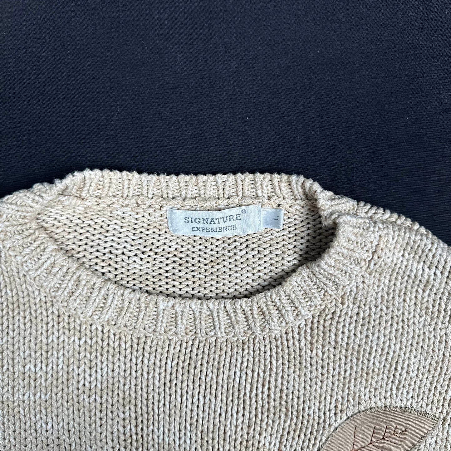Signature - sweater - Beige - (Storlek: L)
