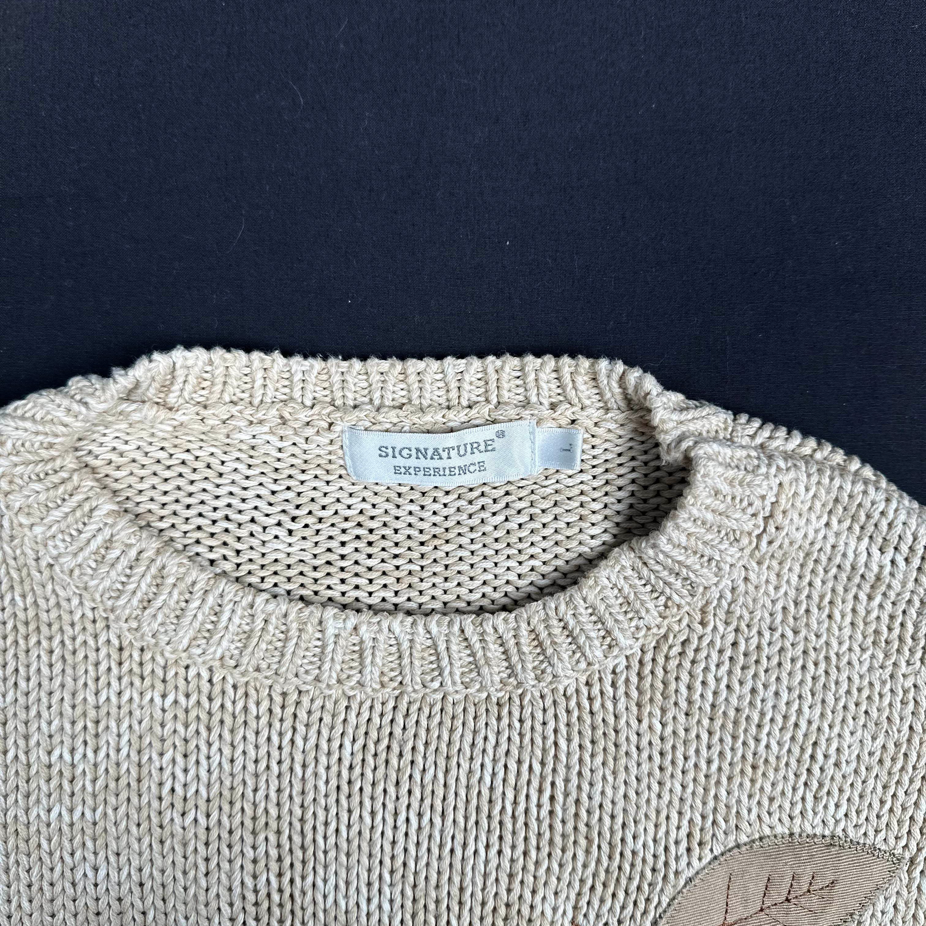 Signature - sweater - Beige - (Storlek: L)
