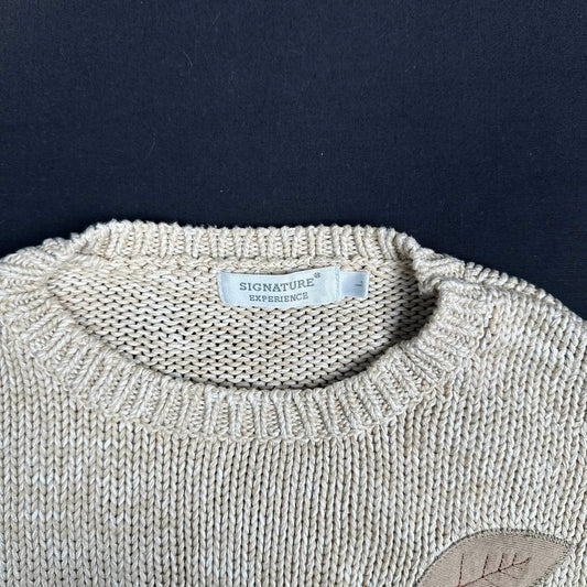 Signature - sweater - Beige - (Storlek: L)