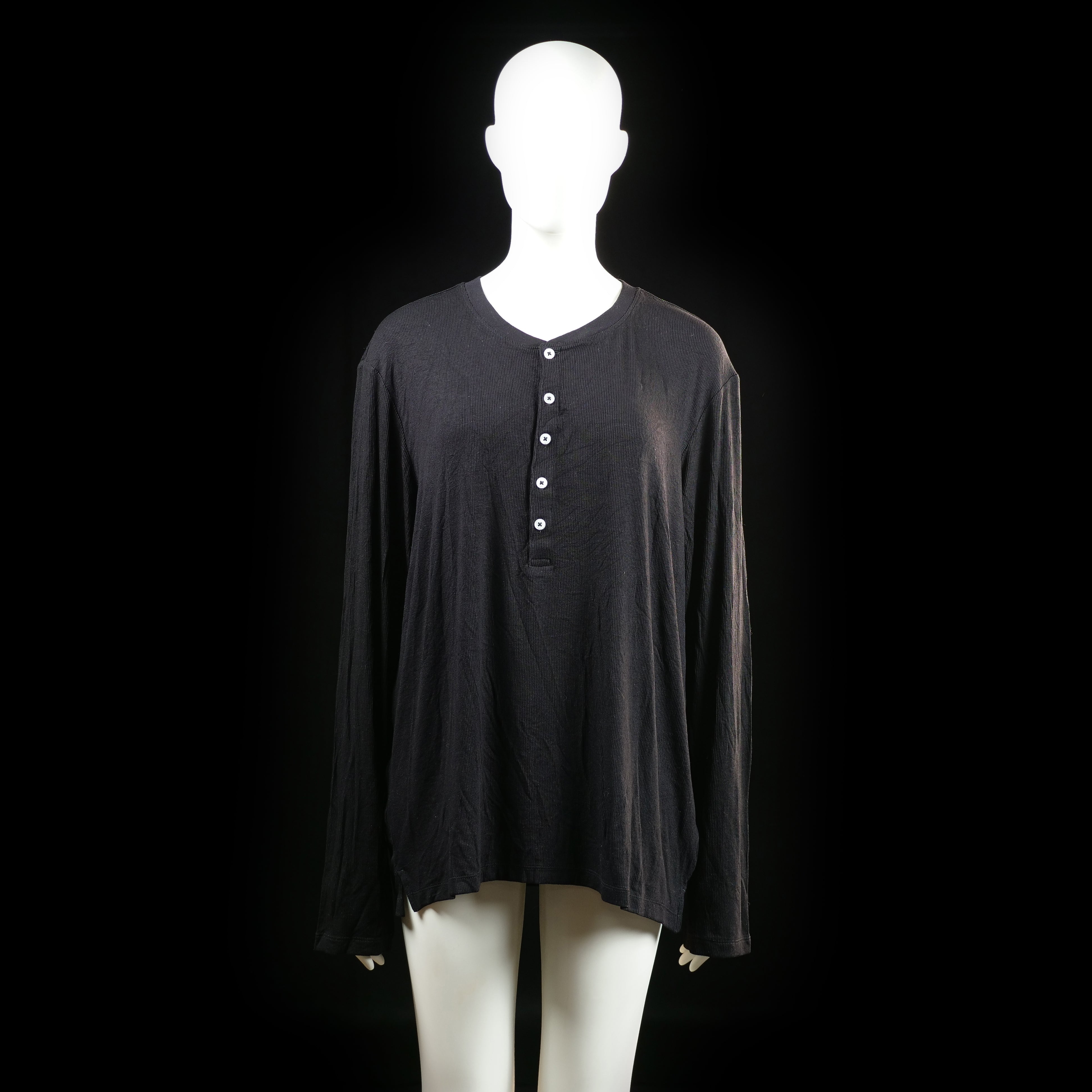 H&M - long-sleeve top - Black - (Storlek: L) - (NEW)