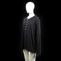H&M - long-sleeve top - Black - (Storlek: L) - (NEW)