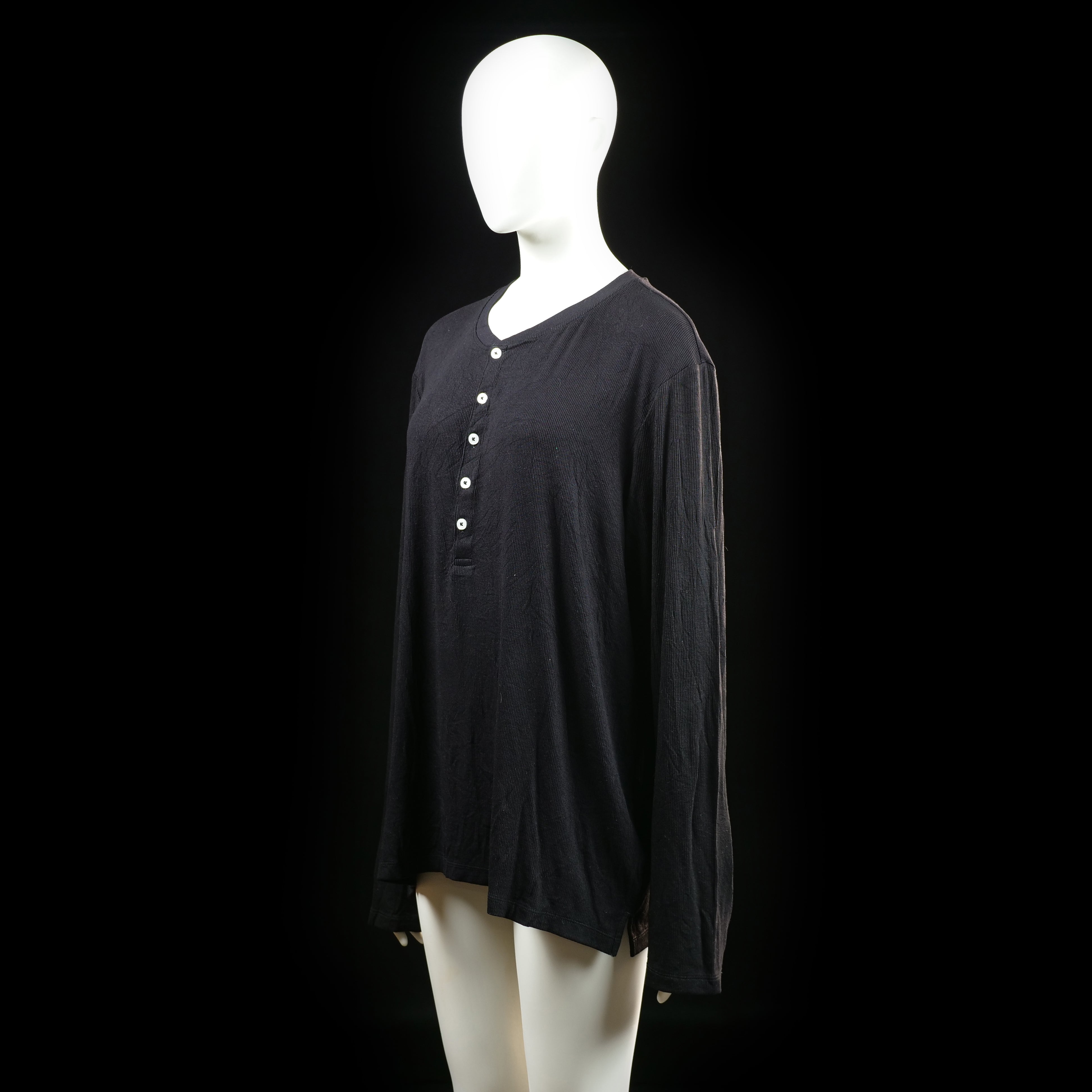 H&M - long-sleeve top - Black - (Storlek: L) - (NEW)