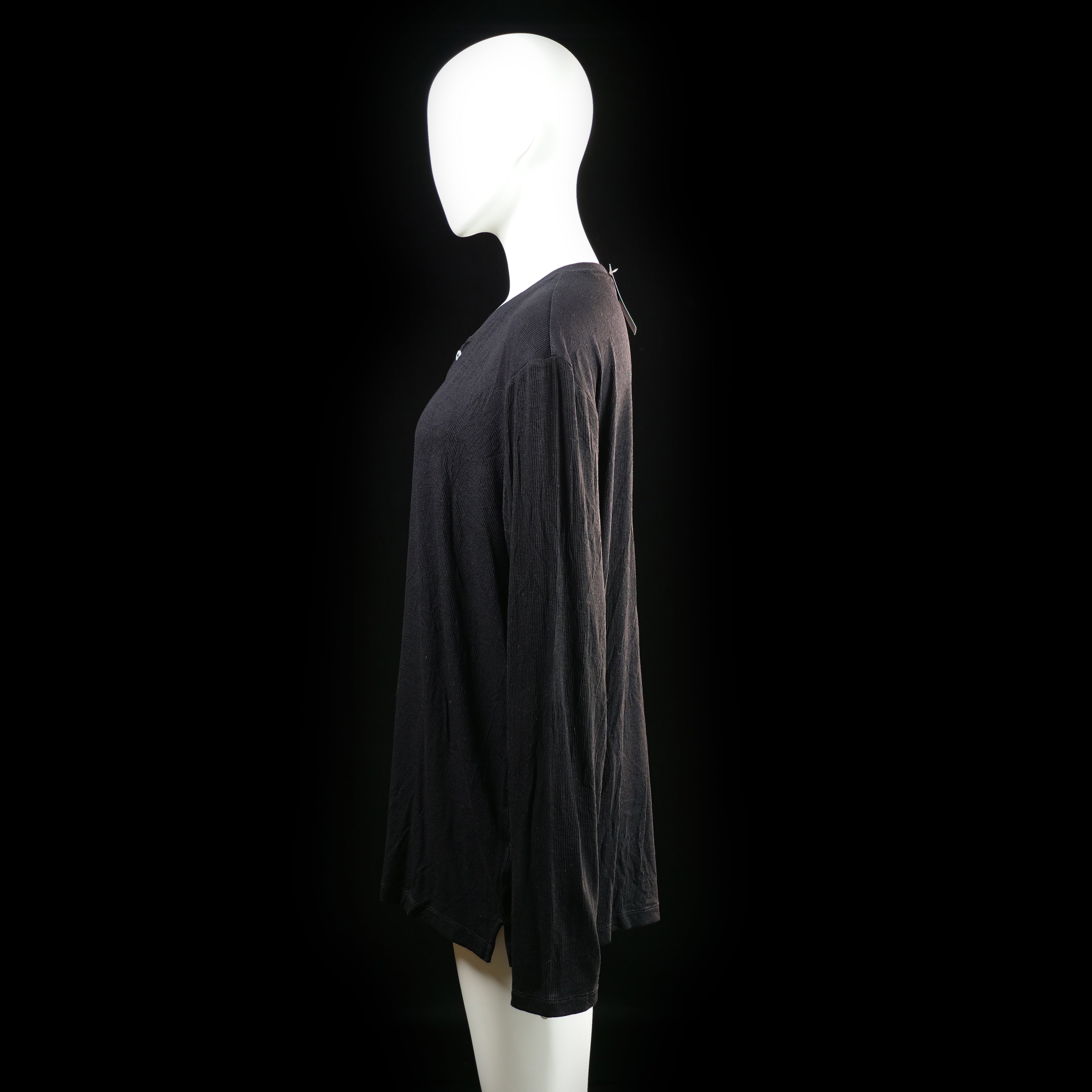 H&M - long-sleeve top - Black - (Storlek: L) - (NEW)