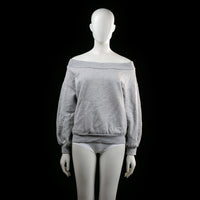 H&M - sweatshirt - Light Gray - (Storlek: M)