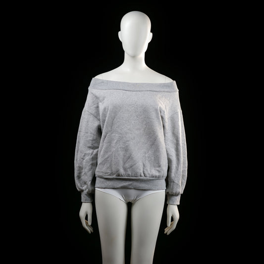 H&M - sweatshirt - Light Gray - (Storlek: M)