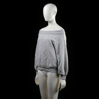 H&M - sweatshirt - Light Gray - (Storlek: M)