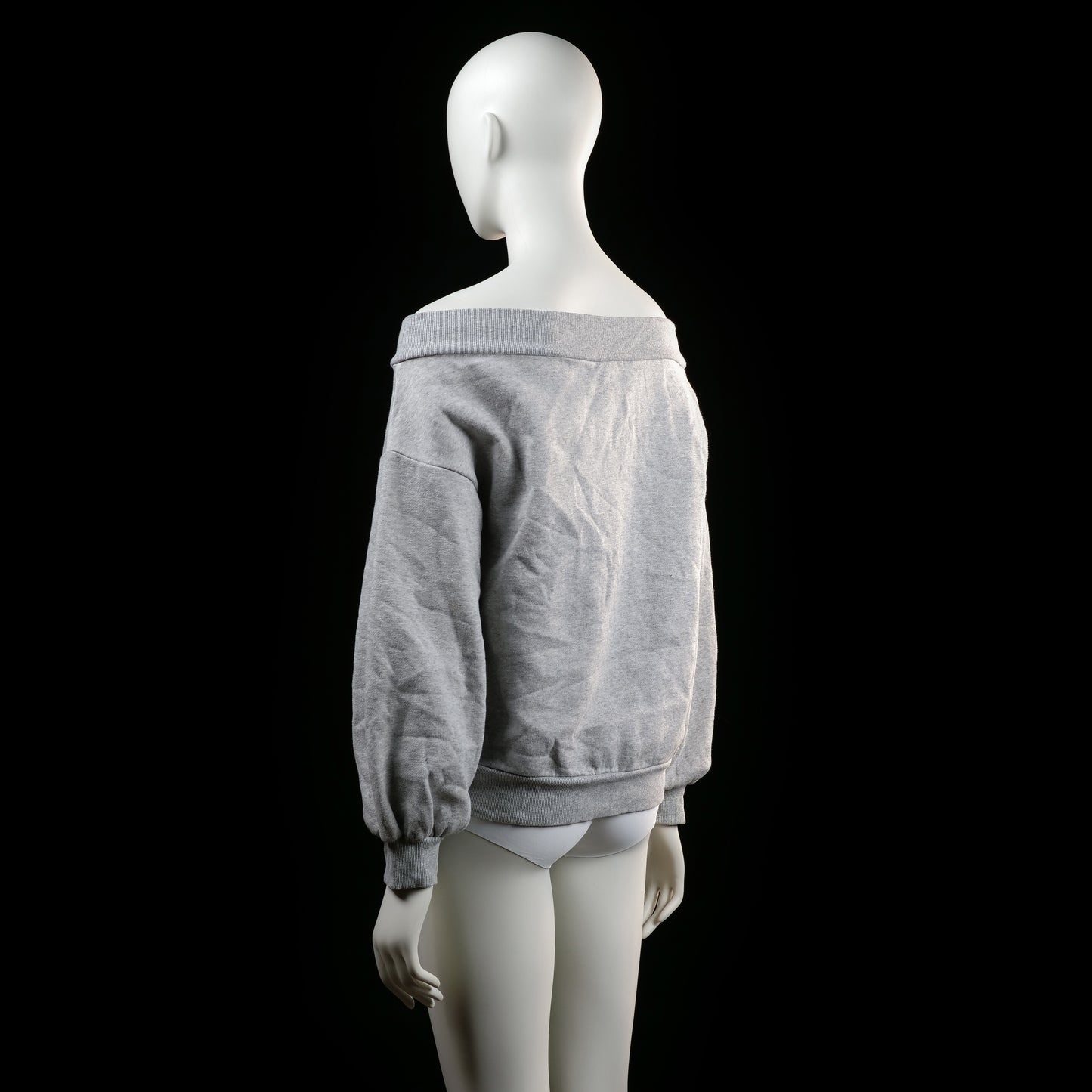 H&M - sweatshirt - Light Gray - (Storlek: M)