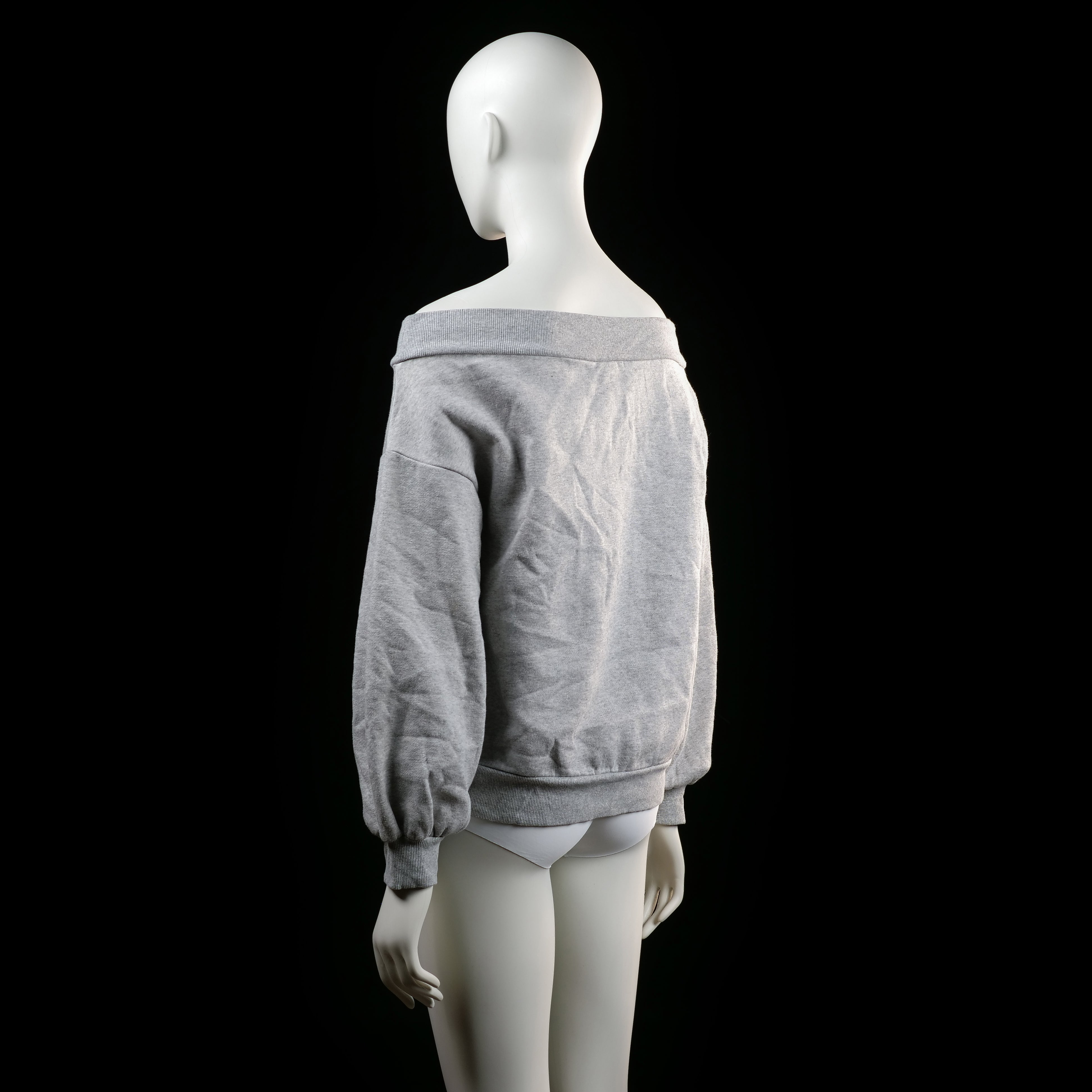 H&M - sweatshirt - Light Gray - (Storlek: M)