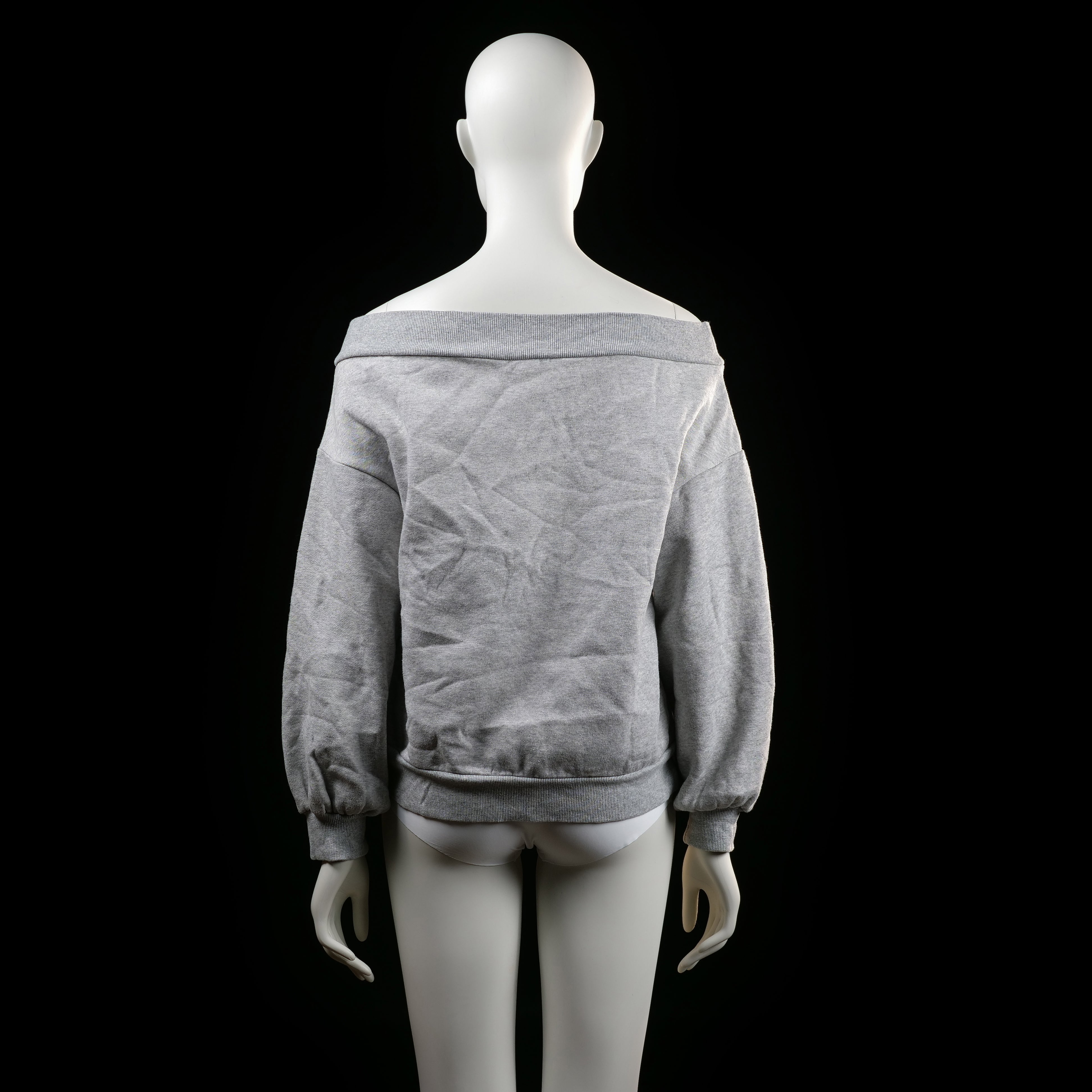 H&M - sweatshirt - Light Gray - (Storlek: M)