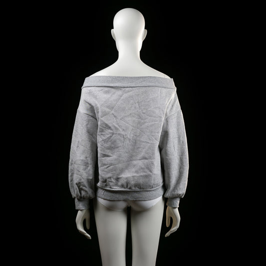 H&M - sweatshirt - Light Gray - (Storlek: M)