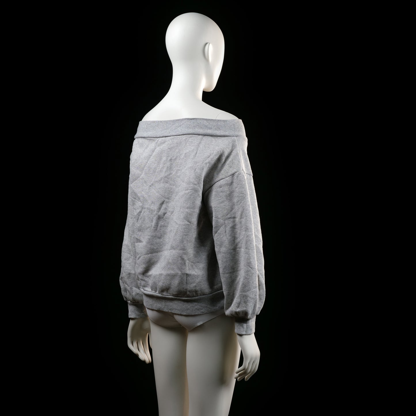 H&M - sweatshirt - Light Gray - (Storlek: M)