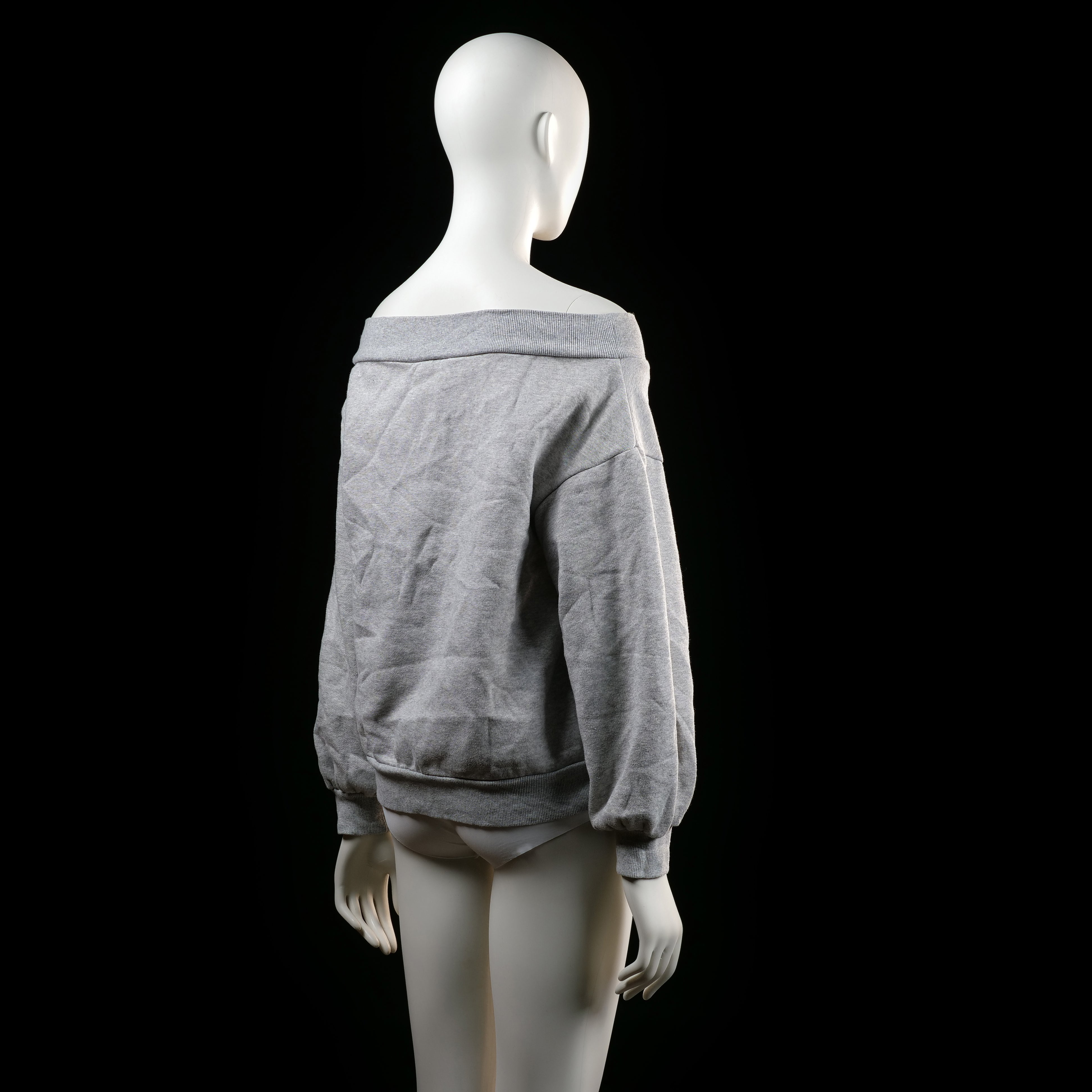 H&M - sweatshirt - Light Gray - (Storlek: M)