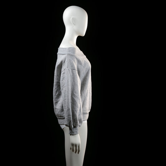 H&M - sweatshirt - Light Gray - (Storlek: M)