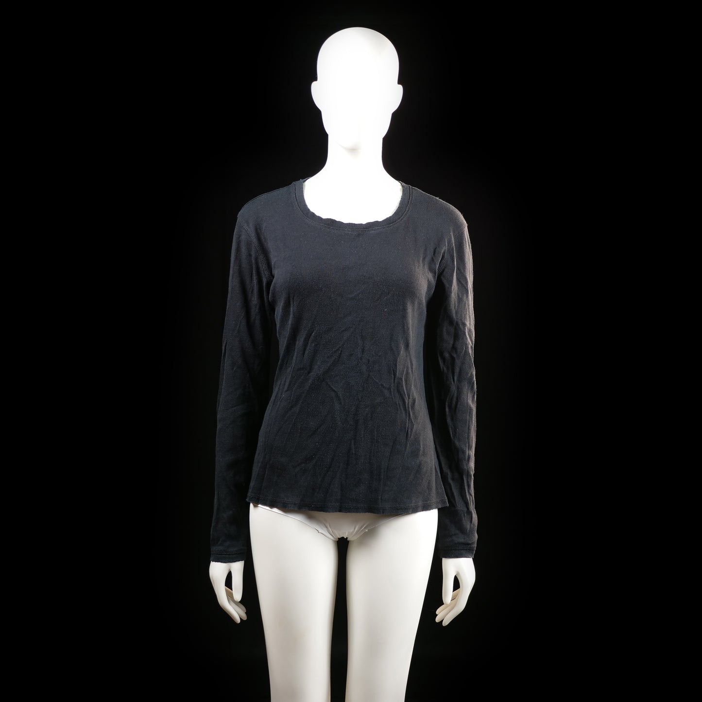 Michelle - long-sleeve top - Black - (Storlek: L)