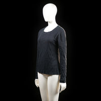 Michelle - long-sleeve top - Black - (Storlek: L)