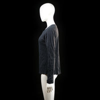 Michelle - long-sleeve top - Black - (Storlek: L)