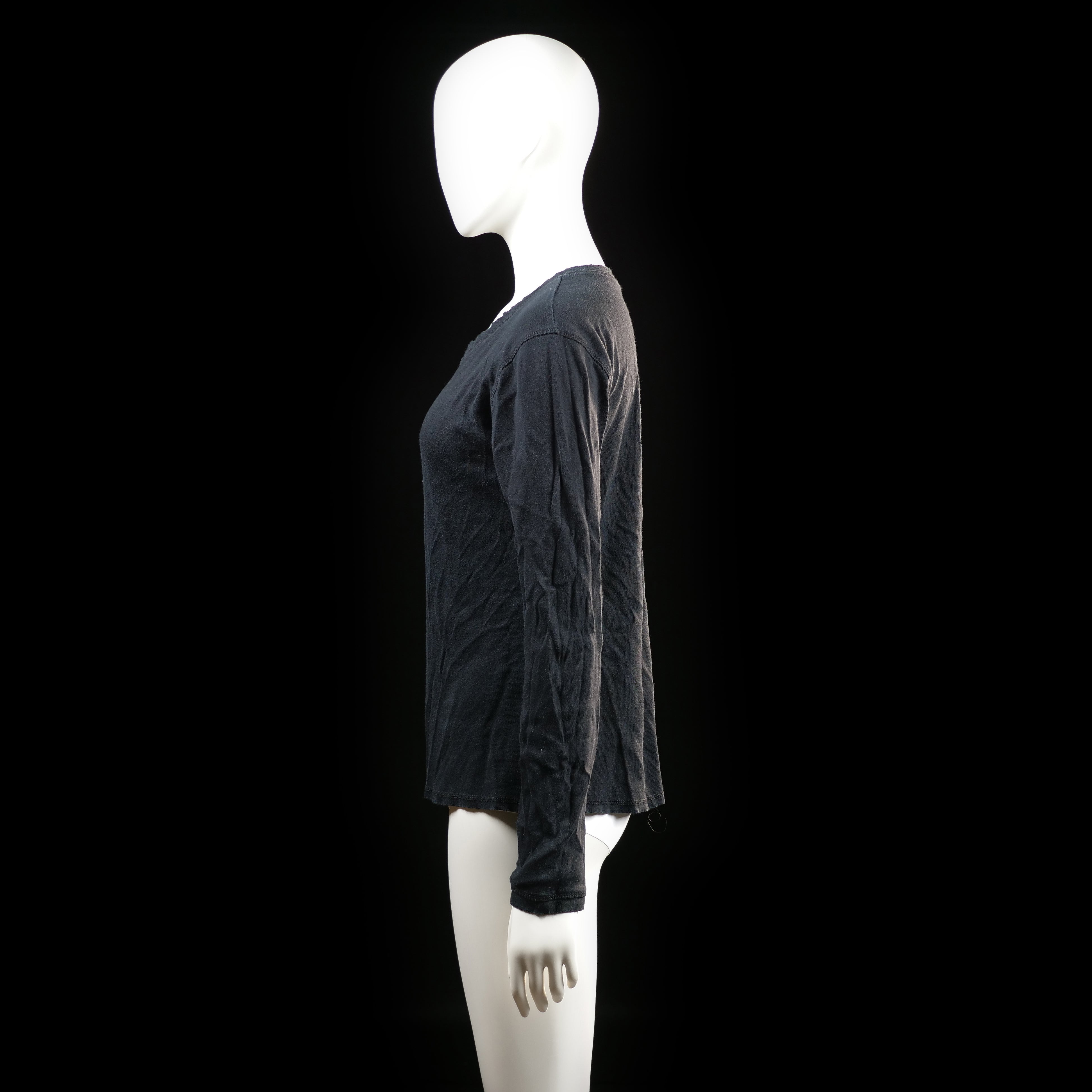 Michelle - long-sleeve top - Black - (Storlek: L)