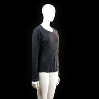 Michelle - long-sleeve top - Black - (Storlek: L)