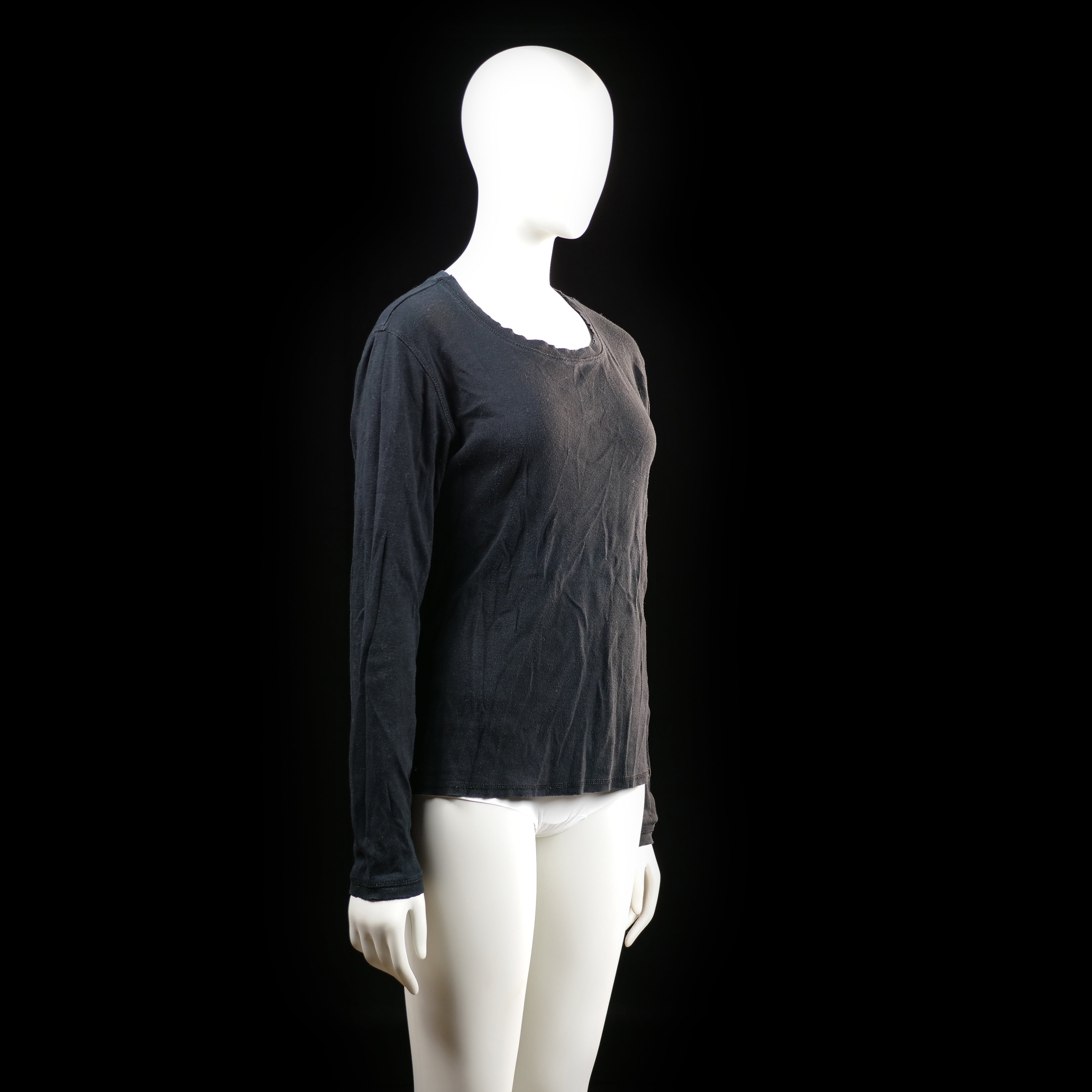 Michelle - long-sleeve top - Black - (Storlek: L)
