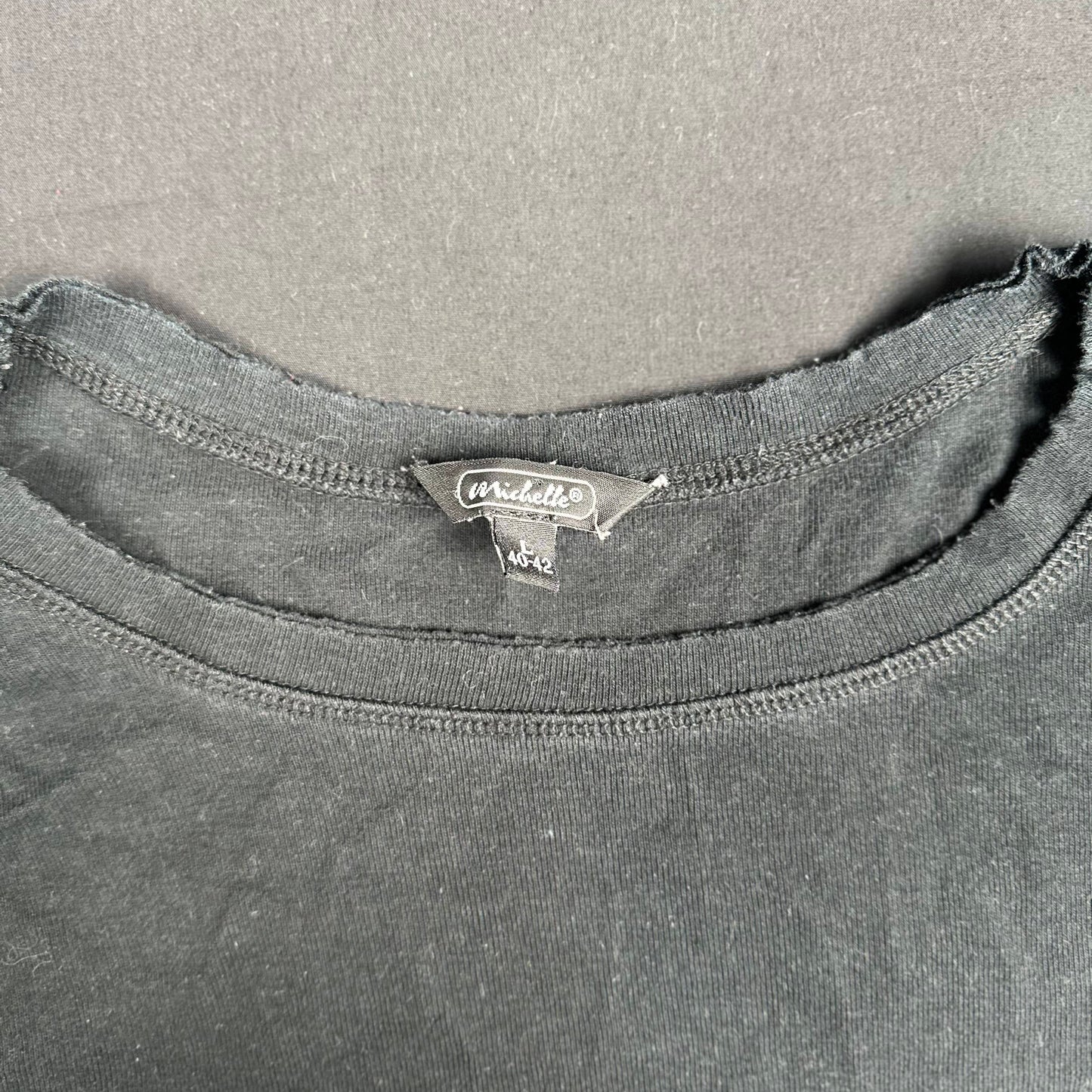 Michelle - long-sleeve top - Black - (Storlek: L)