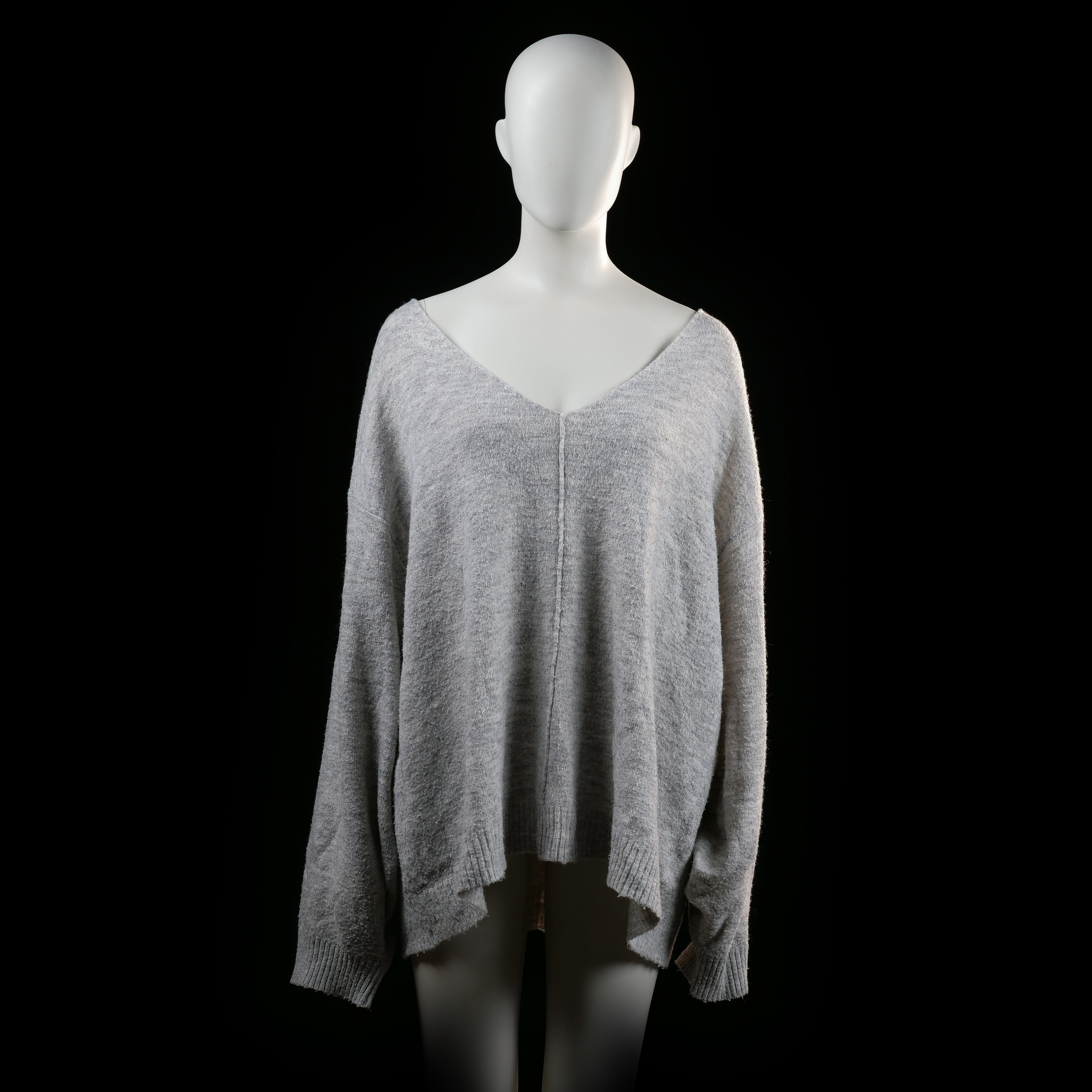 H&M - sweater - Light Gray - (Storlek: 3XL)