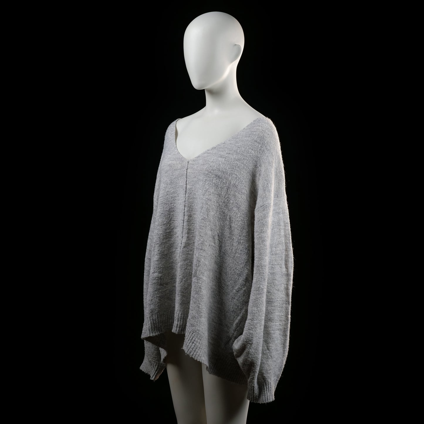 H&M - sweater - Light Gray - (Storlek: 3XL)