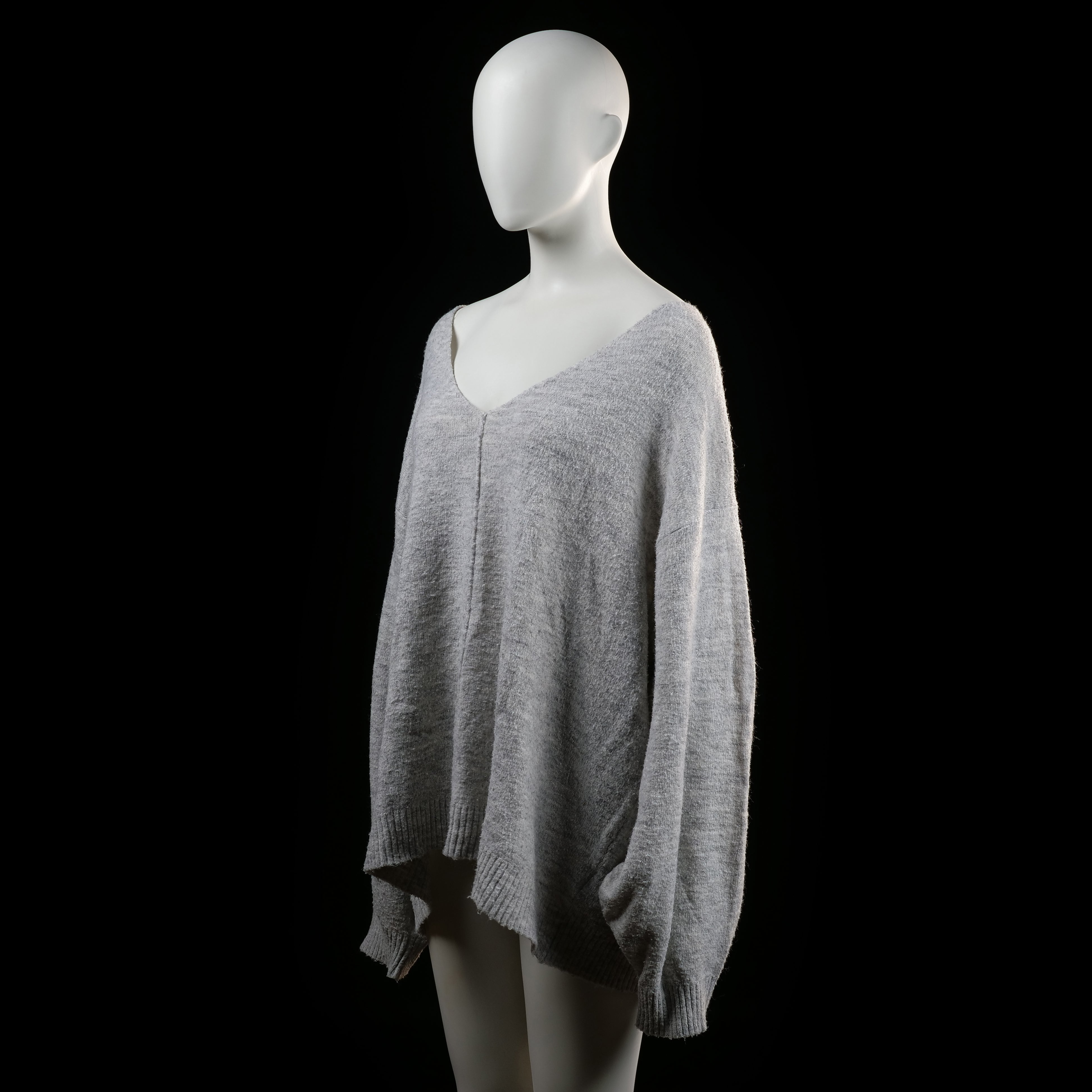 H&M - sweater - Light Gray - (Storlek: 3XL)