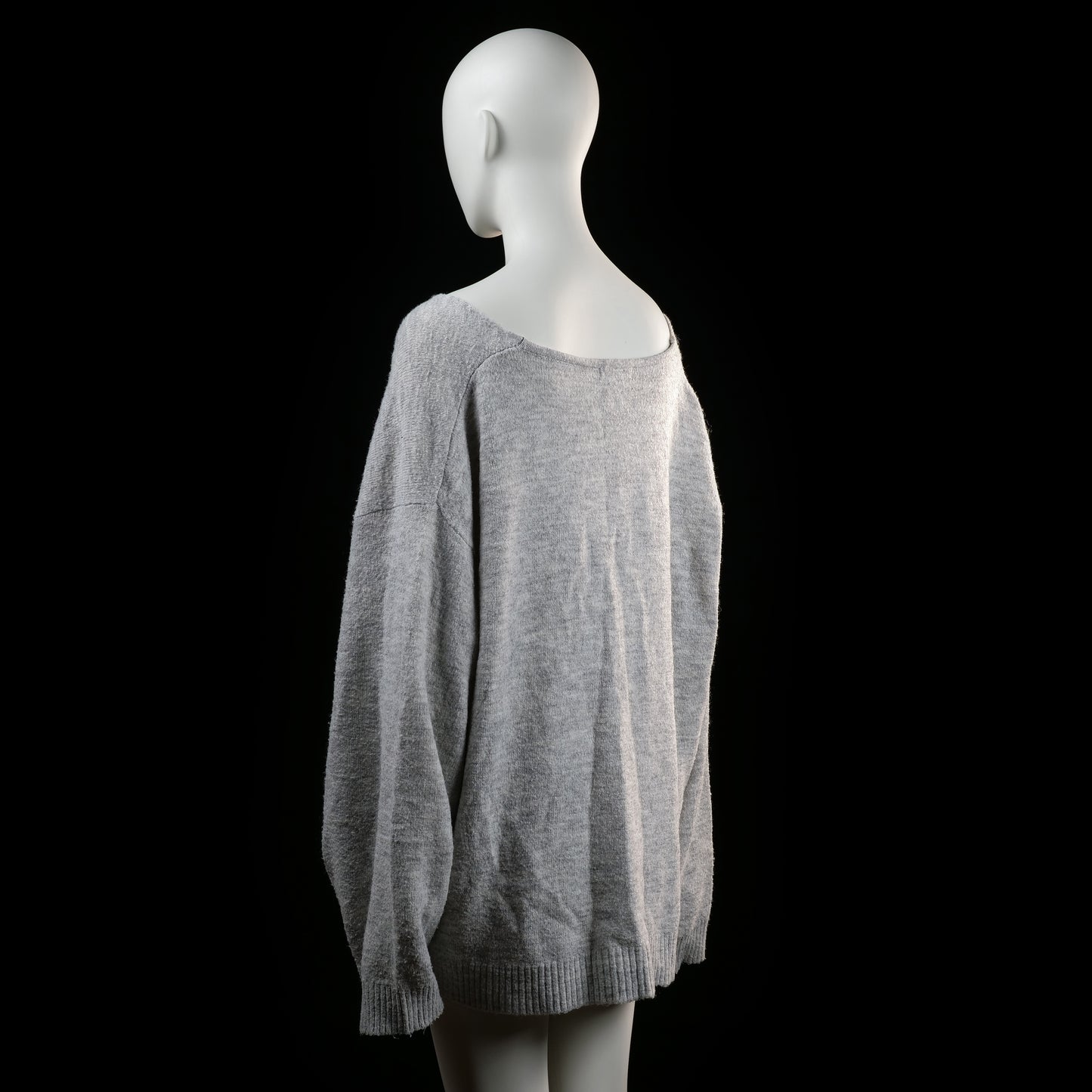 H&M - sweater - Light Gray - (Storlek: 3XL)