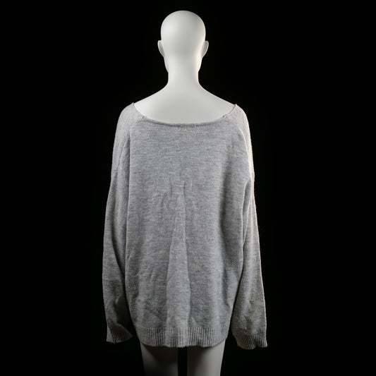 H&M - sweater - Light Gray - (Storlek: 3XL)