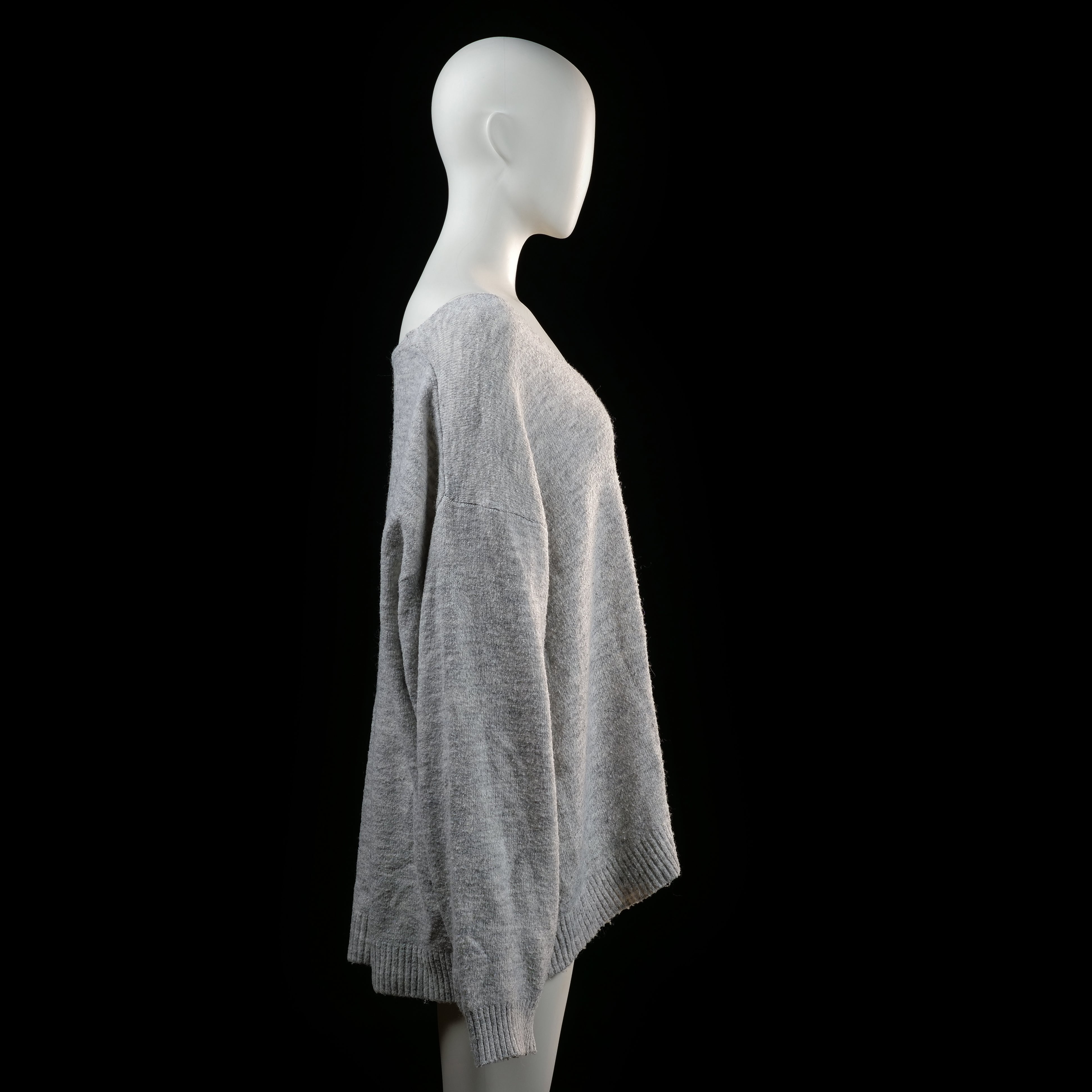 H&M - sweater - Light Gray - (Storlek: 3XL)