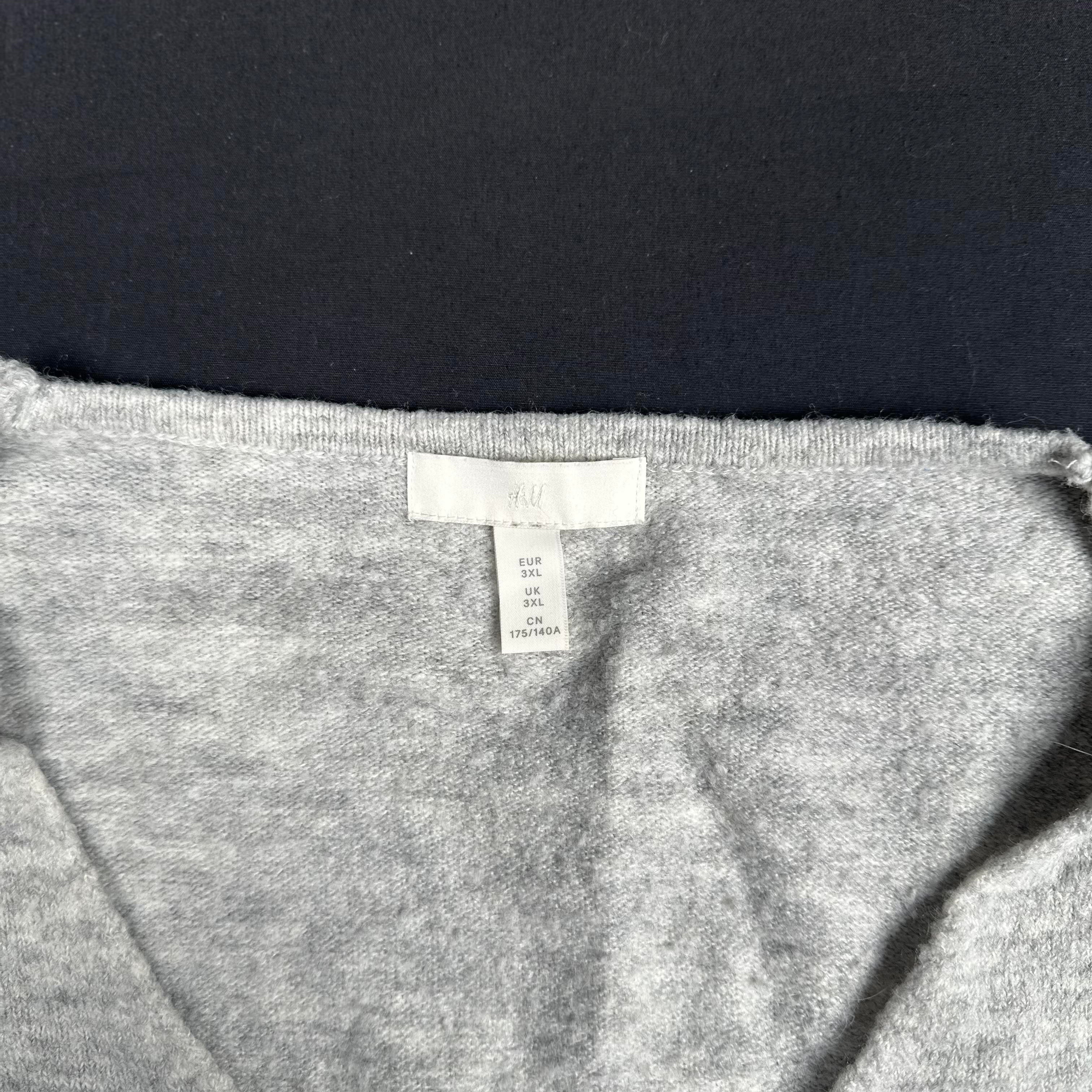 H&M - sweater - Light Gray - (Storlek: 3XL)