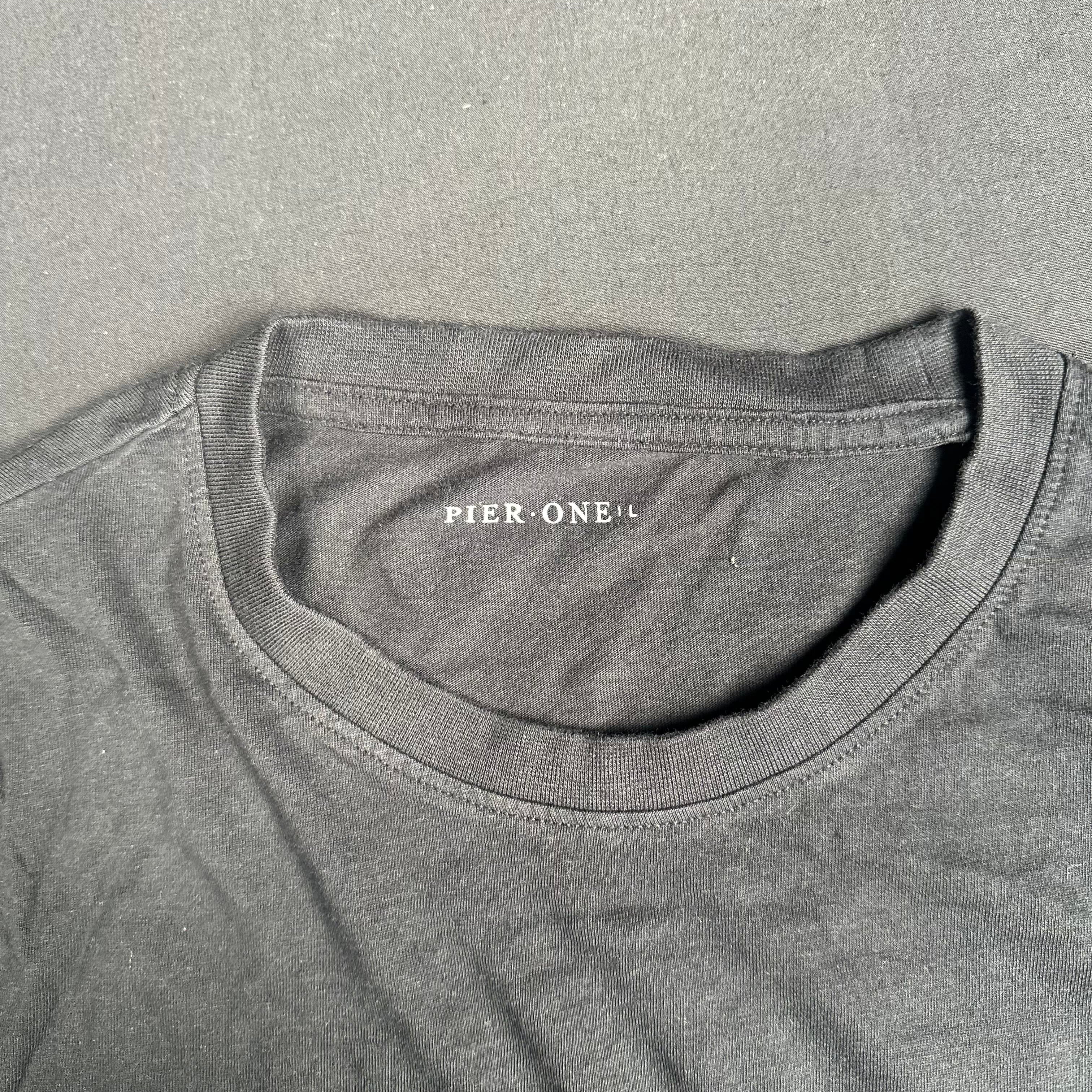 Pier One - long-sleeve top - Black - (Storlek: L)