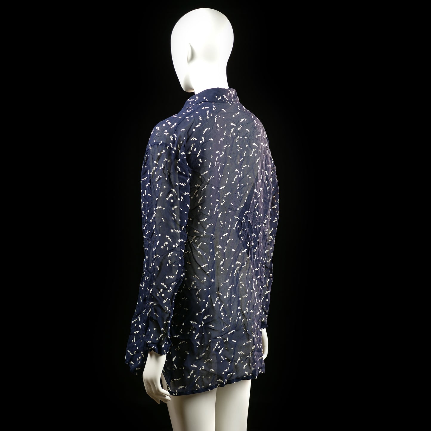 shirt - Navy, White - (Storlek: 36)