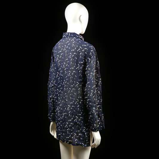 shirt - Navy, White - (Storlek: 36)