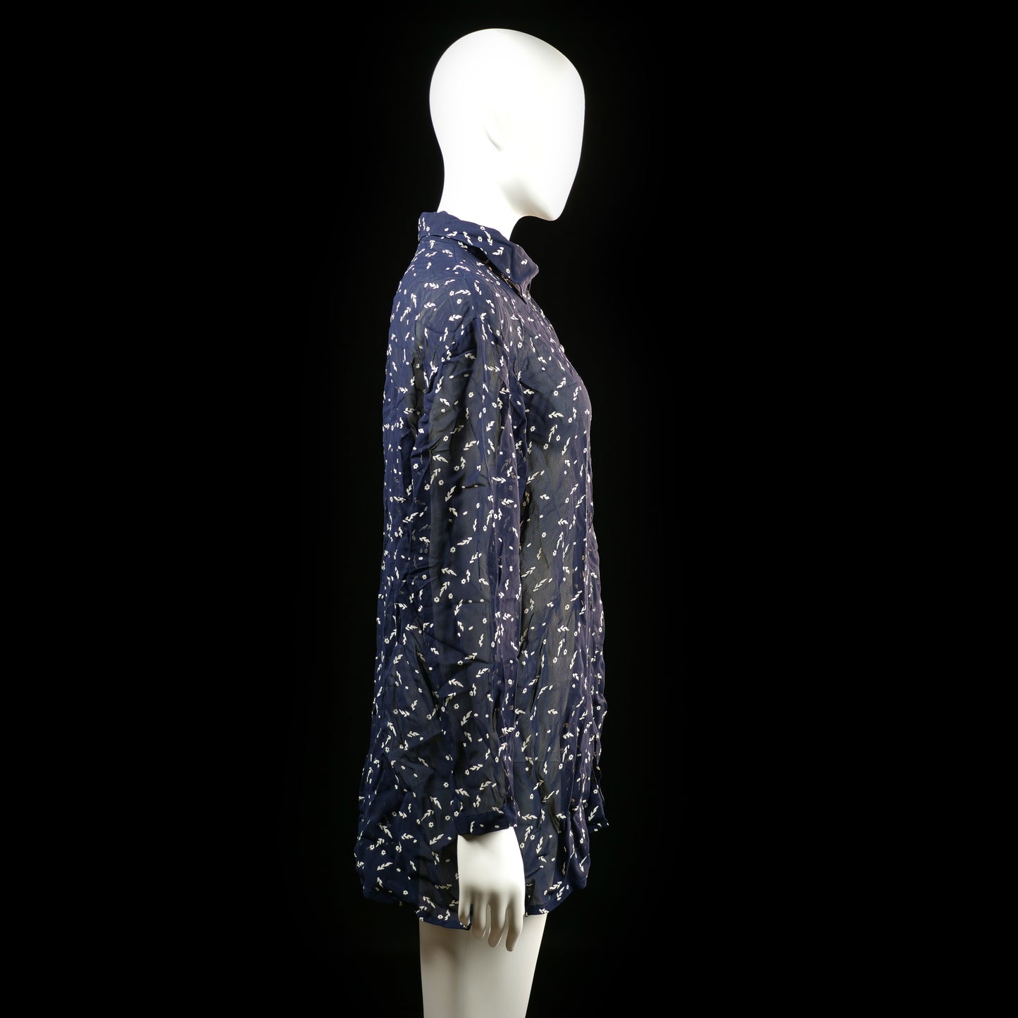 shirt - Navy, White - (Storlek: 36)