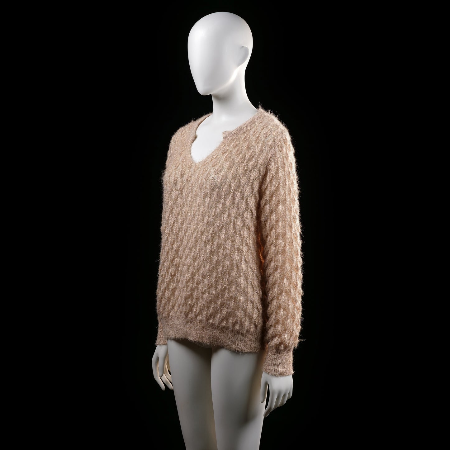 Shein - sweater - Beige - (Storlek: M)