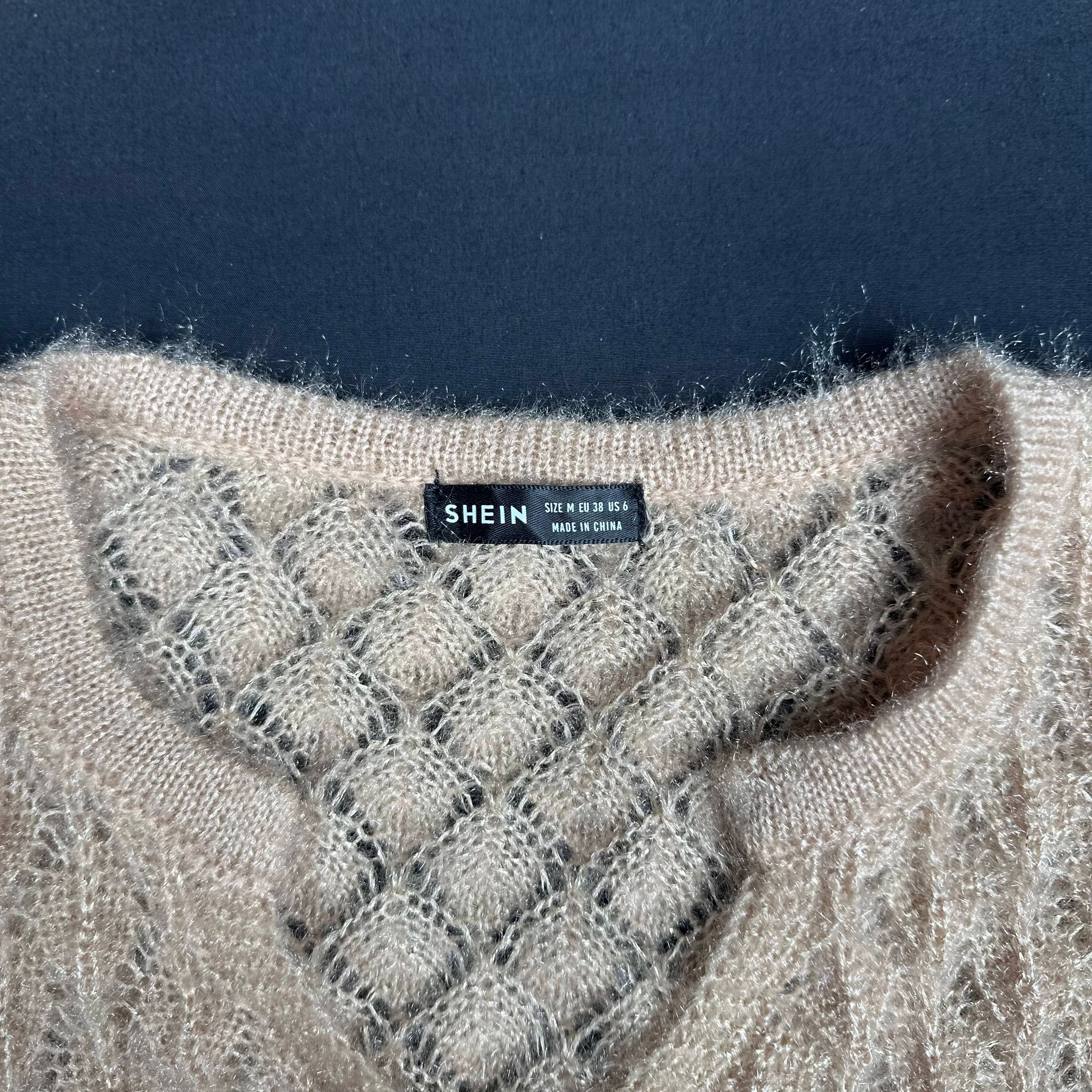 Shein - sweater - Beige - (Storlek: M)