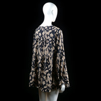 Shein - tunic - Black, Beige - (Storlek: 1XL)