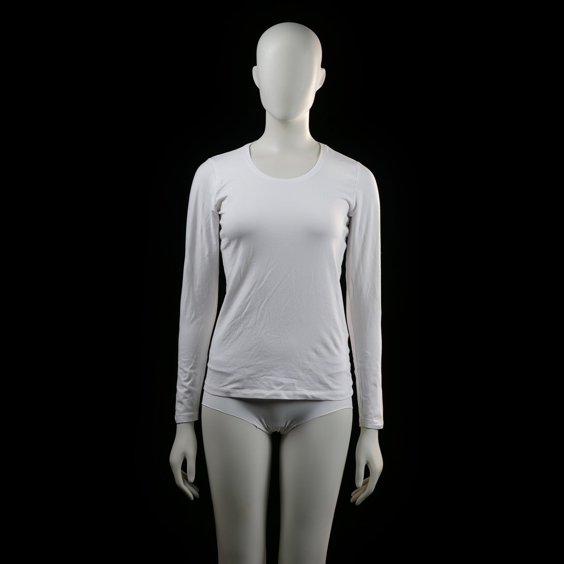 Basic You - long-sleeve top - White - (Storlek: S)