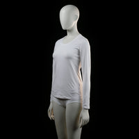 Basic You - long-sleeve top - White - (Storlek: S)
